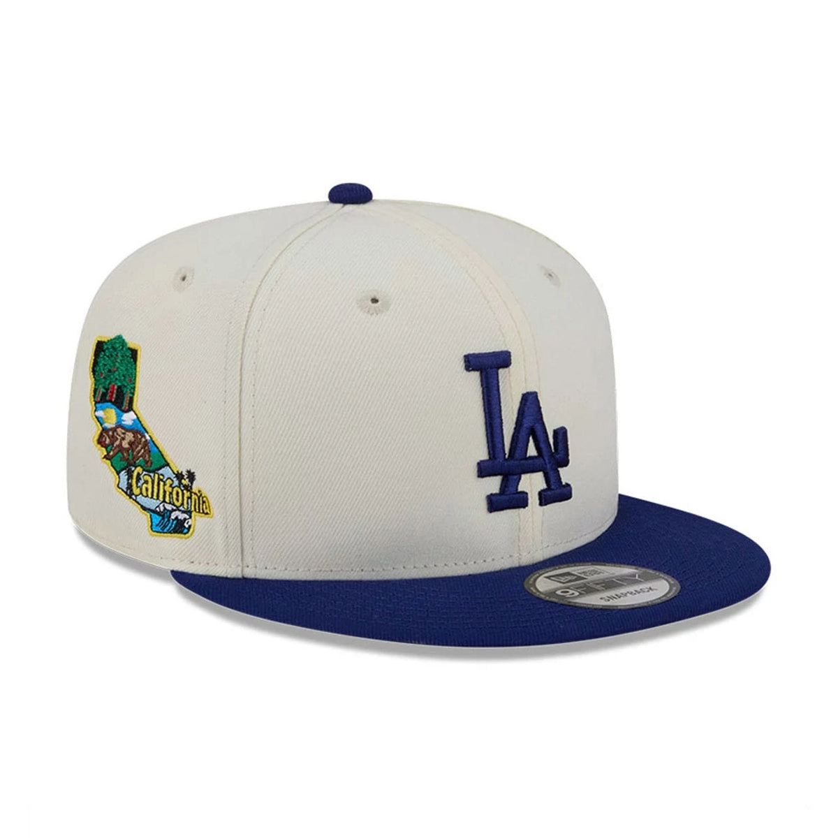 LA Dodgers MLB Localized White 9FIFTY Snapback Adjustable Cap-zelvios