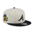 Atlanta Braves MLB Localized White 9FIFTY Snapback Adjustable Cap-zelvios