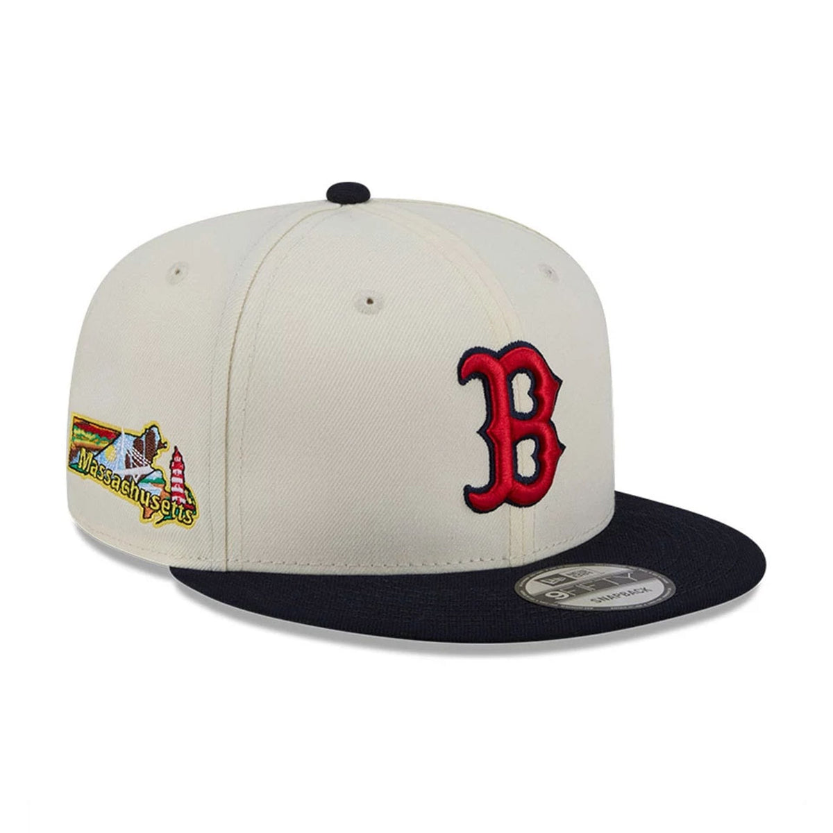 Boston Red Sox MLB Localized White 9FIFTY Snapback Adjustable Cap-zelvios