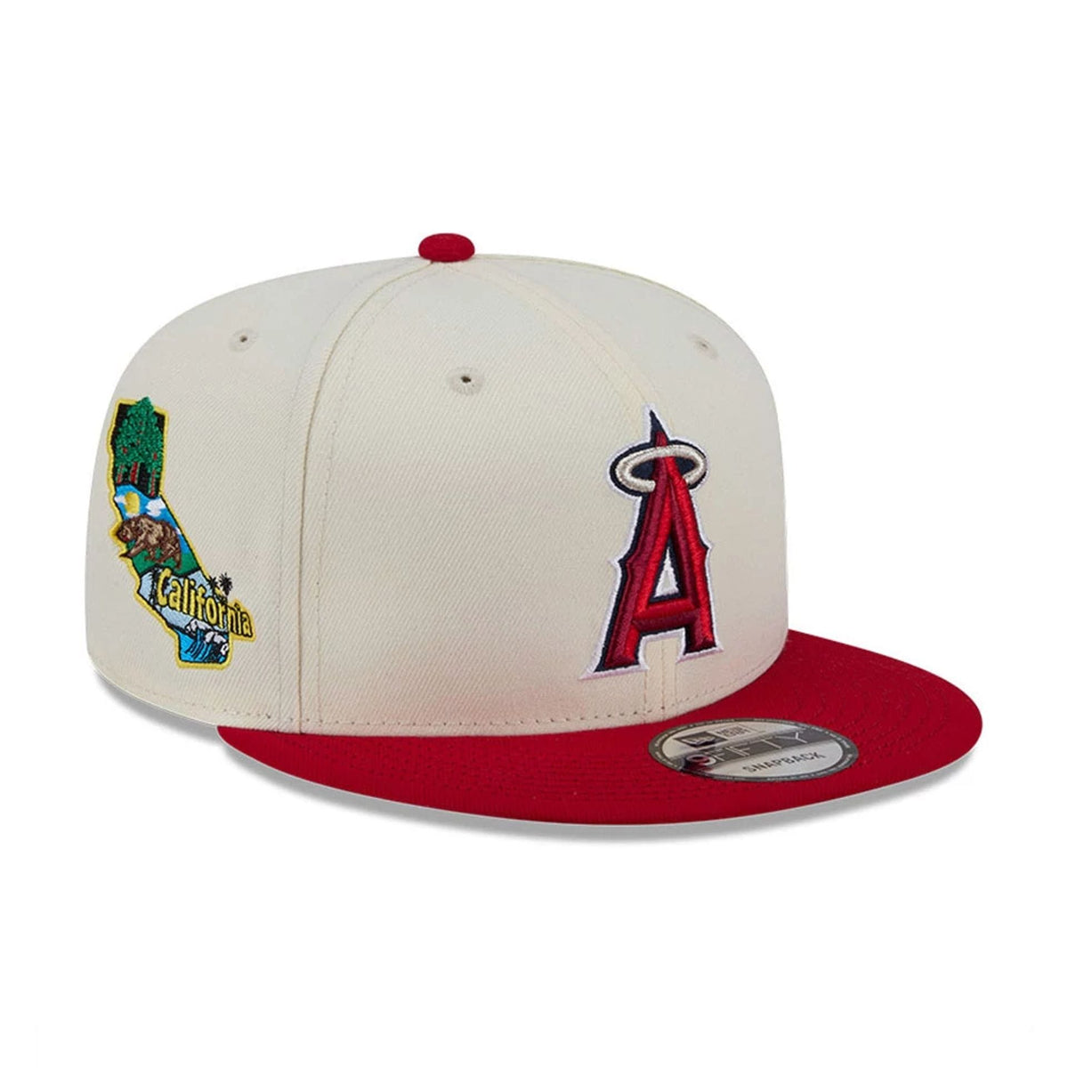 LA Angels MLB Localized White 9FIFTY Snapback Adjustable Cap-zelvios