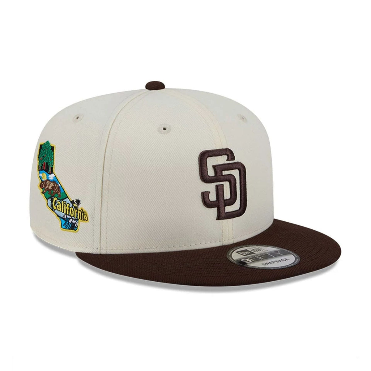 San Diego Padres MLB Localized White 9FIFTY Snapback Adjustable Cap-zelvios