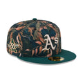 Athletics MLB Leaves Dark Green 59FIFTY Fitted Cap-zelvios