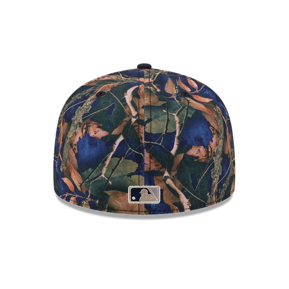 New York Yankees MLB Leaves Navy 59FIFTY Fitted Cap-zelvios