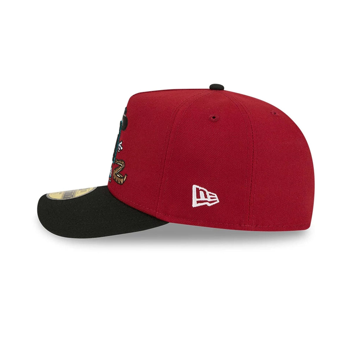 Arizona Diamondbacks MLB Cartoon Dark Red 59FIFTY A-Frame Fitted Cap-zelvios