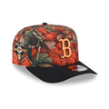 Boston Red Sox MLB Leaves Bright Orange 9FIFTY A-Frame Snapback Cap-zelvios