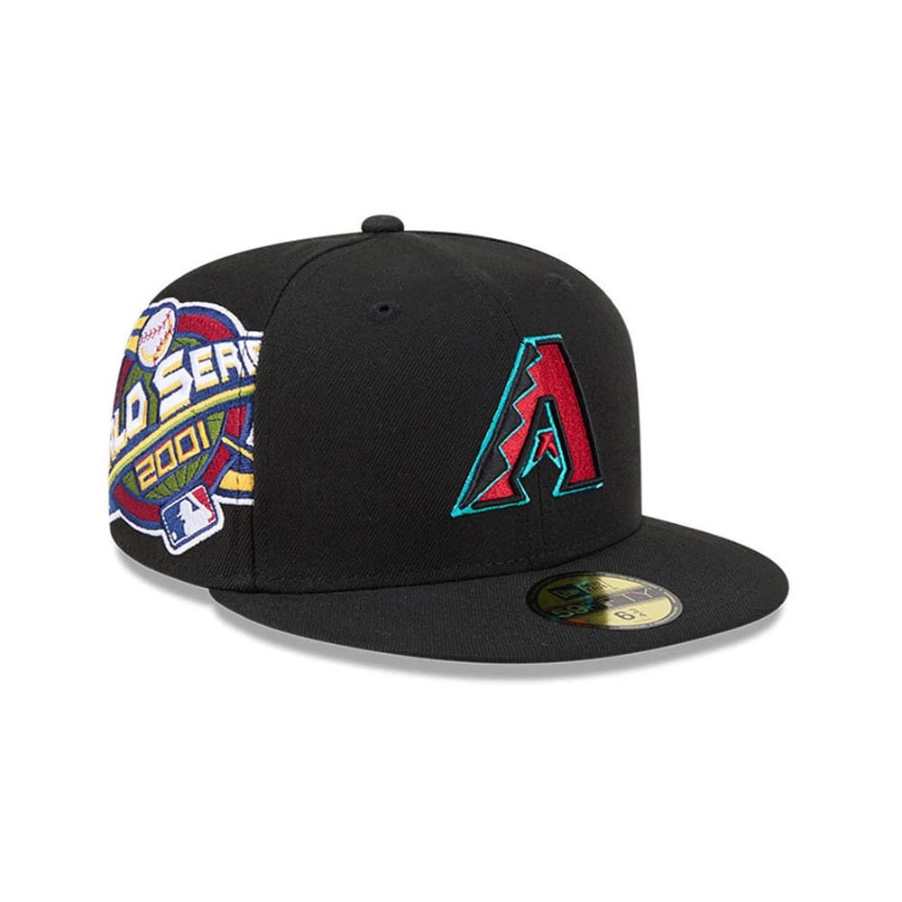 Arizona Diamondbacks MLB Hidden Hit Black 59FIFTY Fitted Cap-zelvios