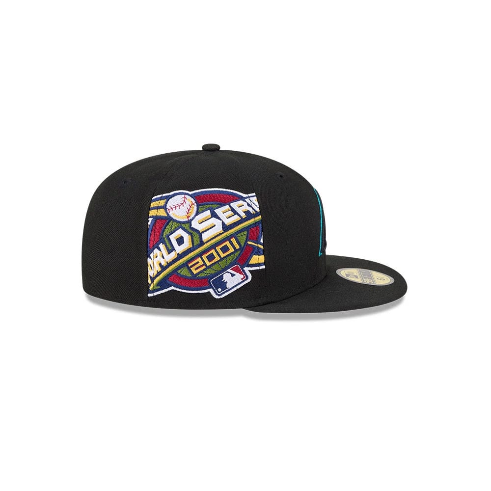 Arizona Diamondbacks MLB Hidden Hit Black 59FIFTY Fitted Cap-zelvios