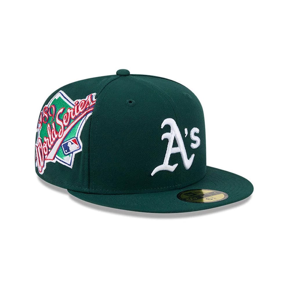 Athletics MLB Hidden Hit Dark Green 59FIFTY Fitted Cap-zelvios