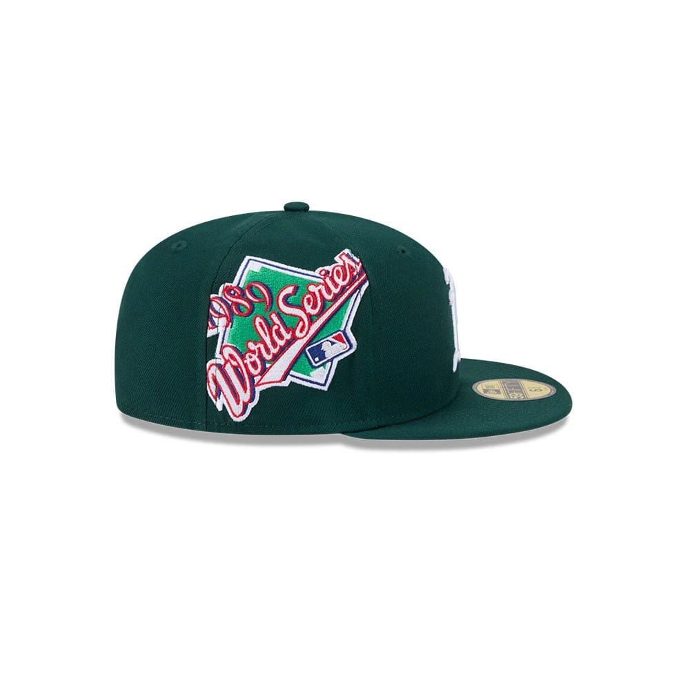 Athletics MLB Hidden Hit Dark Green 59FIFTY Fitted Cap-zelvios