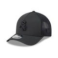 Chicago White Sox MLB Badged Black 9FORTY M-Crown A-Frame Trucker Cap-zelvios