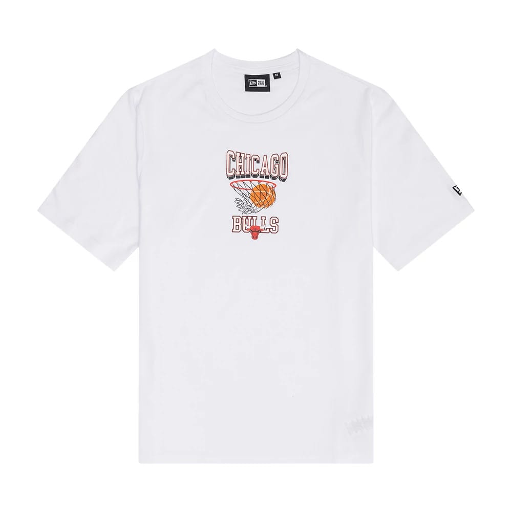 Chicago Bulls NBA Graphic White T-Shirt-zelvios