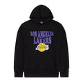 LA Lakers NBA Wordmark Black Pullover Hoodie-zelvios