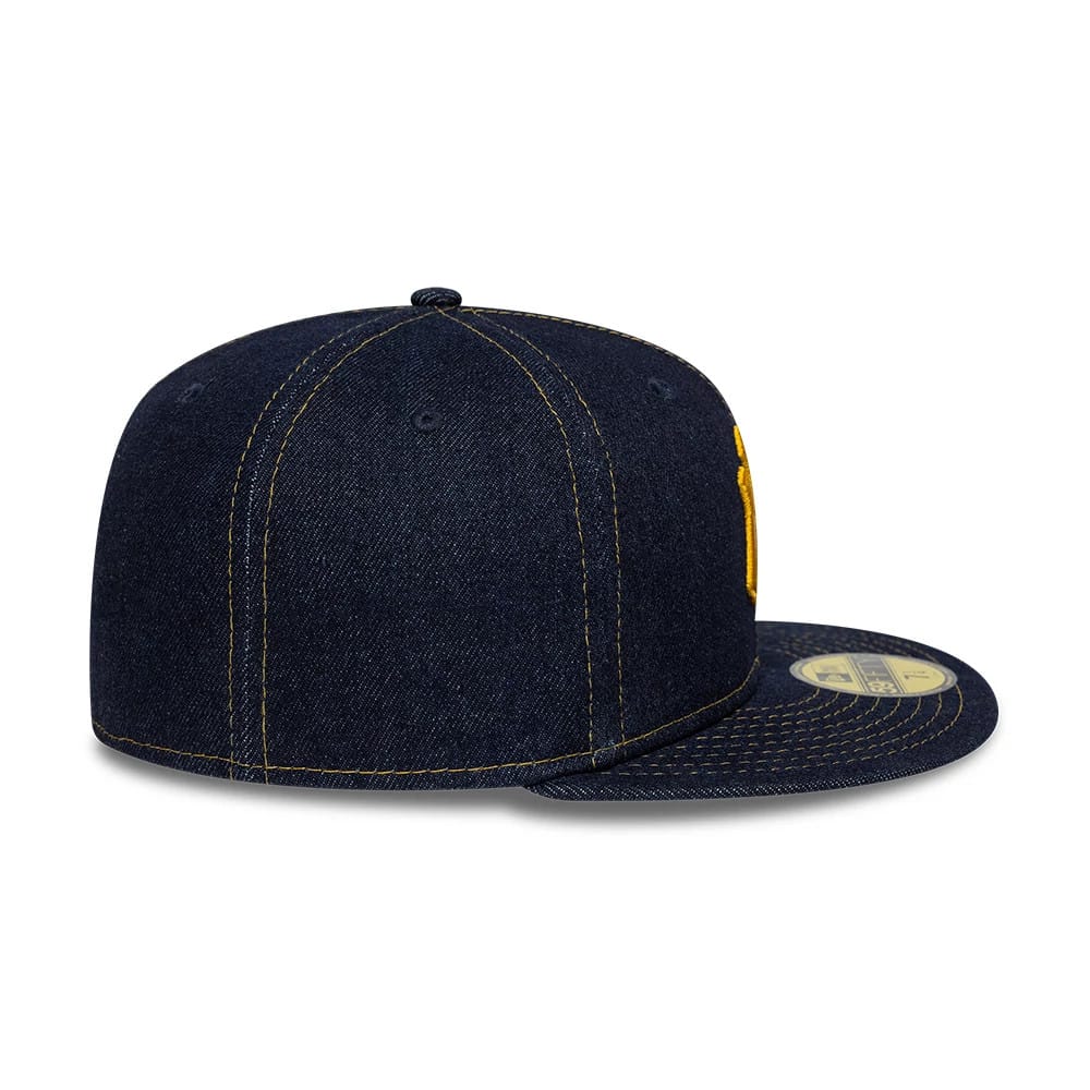 New York Yankees MLB Denim Blue 59FIFTY Fitted Cap-zelvios