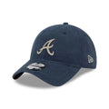 Atlanta Braves MLB Quilted Navy 9TWENTY Adjustable Cap-zelvios