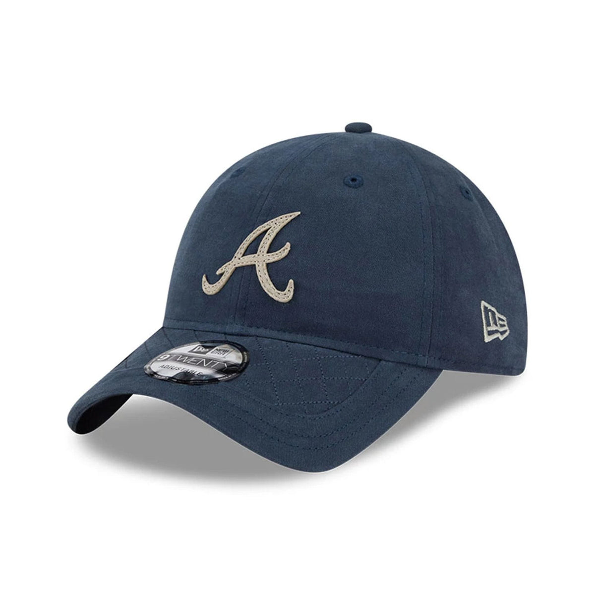Atlanta Braves MLB Quilted Navy 9TWENTY Adjustable Cap-zelvios