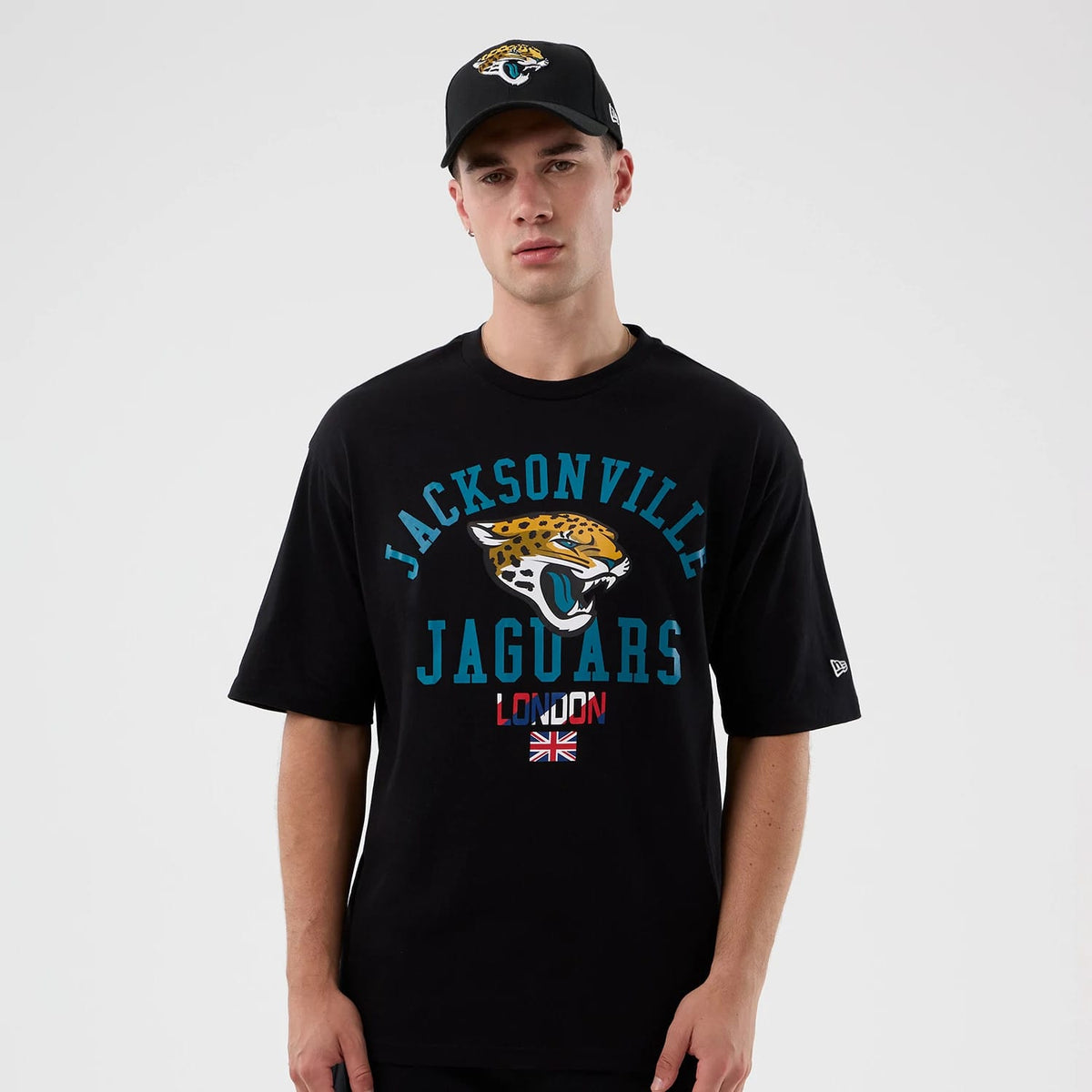 Jacksonville Jaguars NFL International Series Games Black Oversized T-Shirt-zelvios
