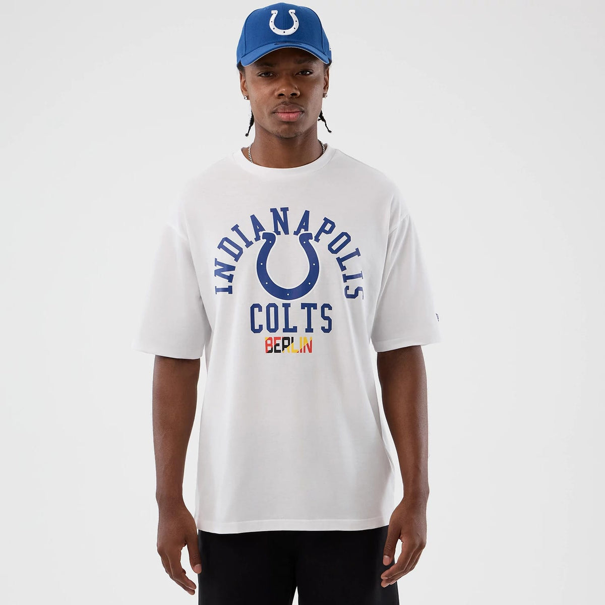 Indianapolis Colts NFL International Series Games White Oversized T-Shirt-zelvios