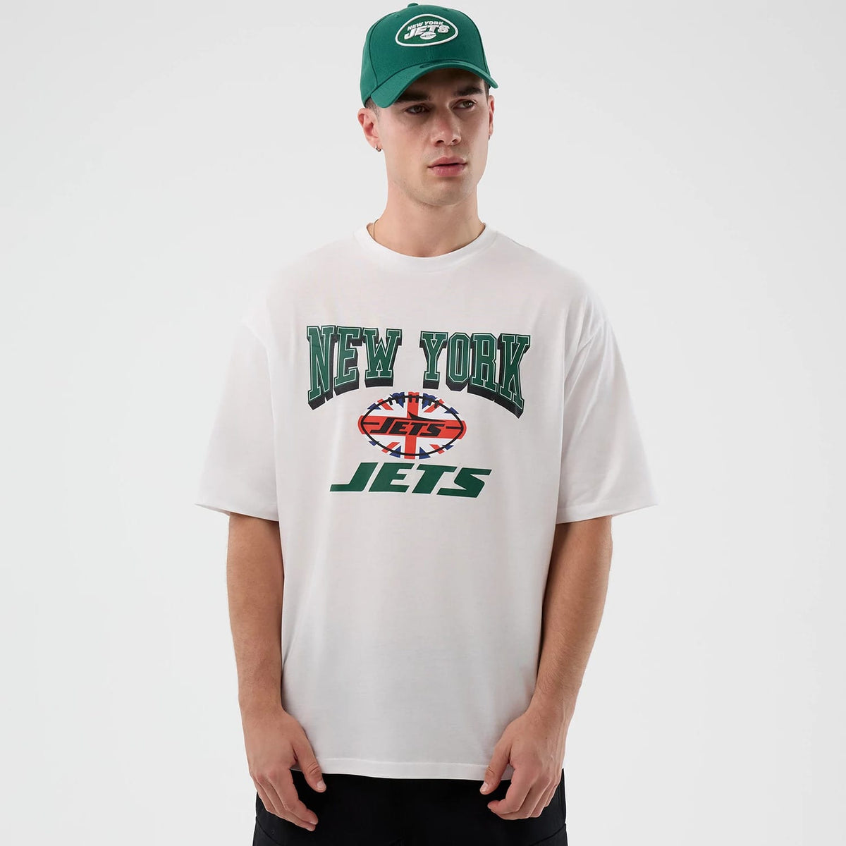 New York Jets NFL International Series Games White Oversized T-Shirt-zelvios