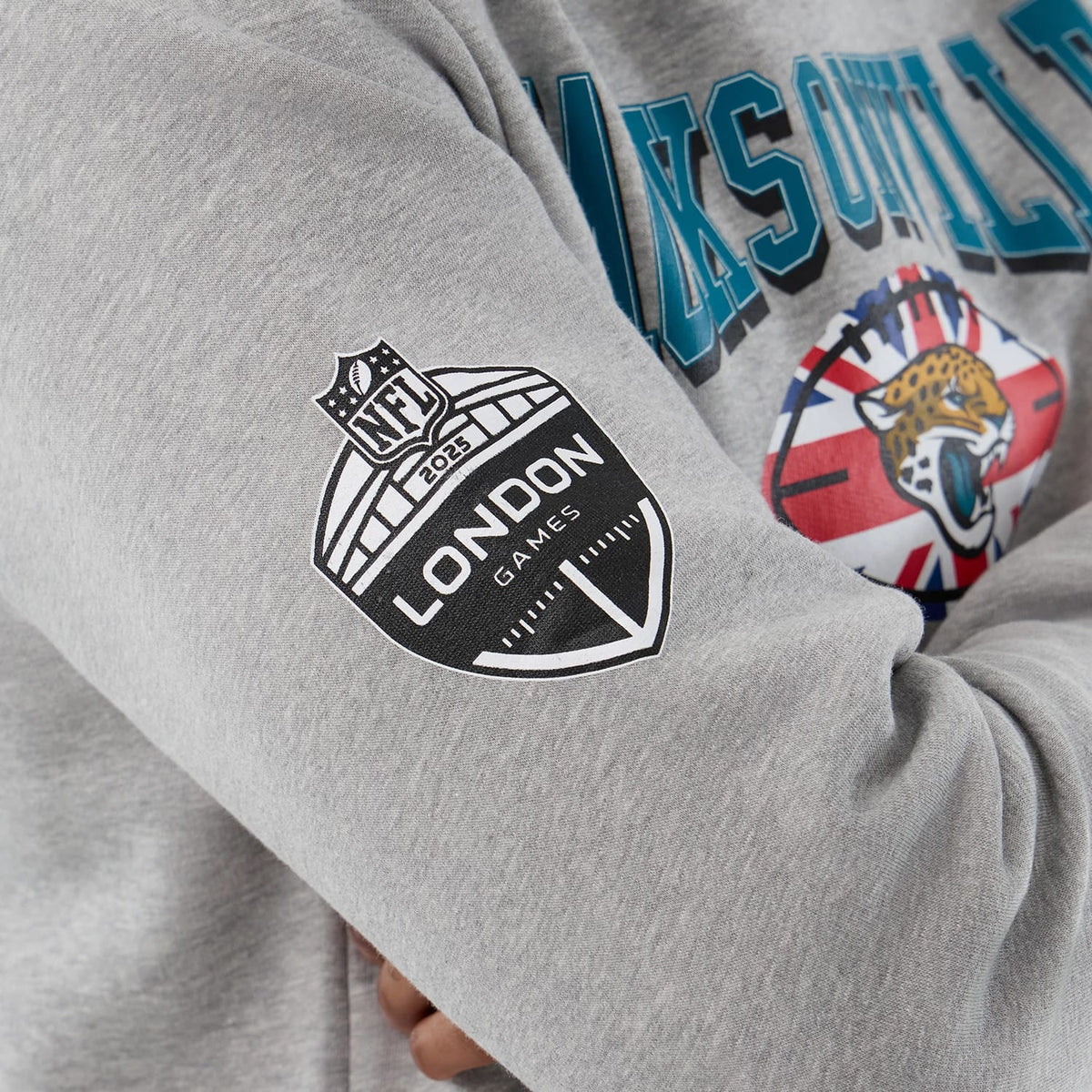 Jacksonville Jaguars NFL International Series Games Grey Pullover Hoodie-zelvios
