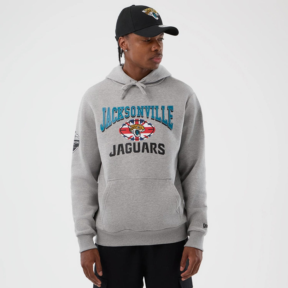 Jacksonville Jaguars NFL International Series Games Grey Pullover Hoodie-zelvios