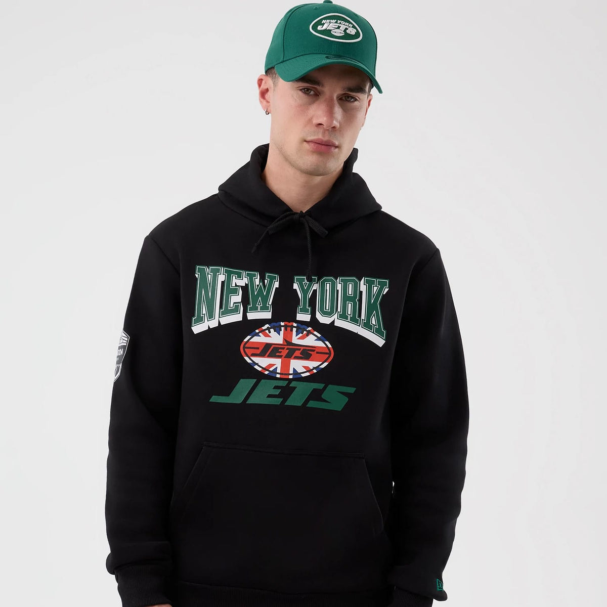 New York Jets NFL International Series Games Black Pullover Hoodie-zelvios