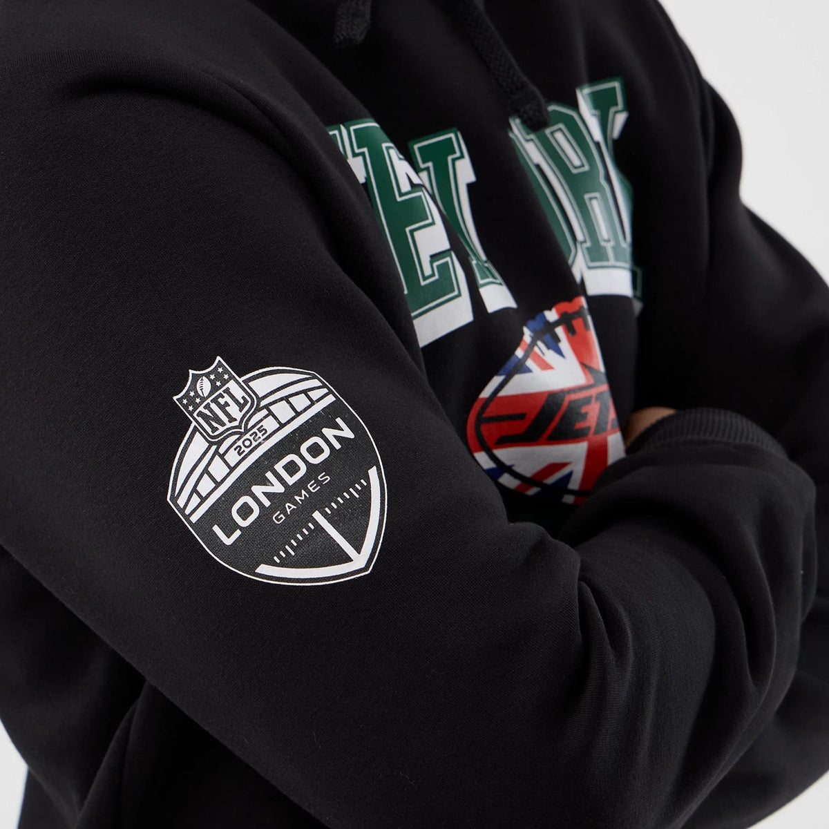 New York Jets NFL International Series Games Black Pullover Hoodie-zelvios