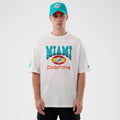 Miami Dolphins NFL International Series Games White Oversized T-Shirt-zelvios