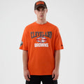 Cleveland Browns NFL International Series Games Orange Oversized T-Shirt-kentox