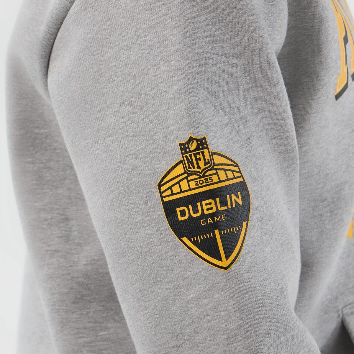 Pittsburgh Steelers NFL International Series Games Grey Pullover Hoodie-zelvios
