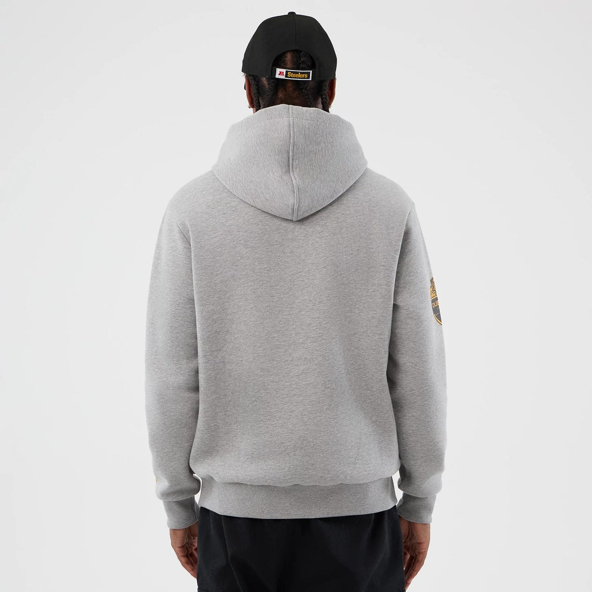 Pittsburgh Steelers NFL International Series Games Grey Pullover Hoodie-zelvios