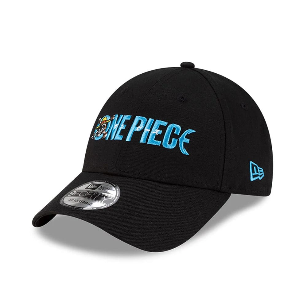 One Piece Straw Hat Pirates Black 9FORTY Adjustable Cap-zelvios