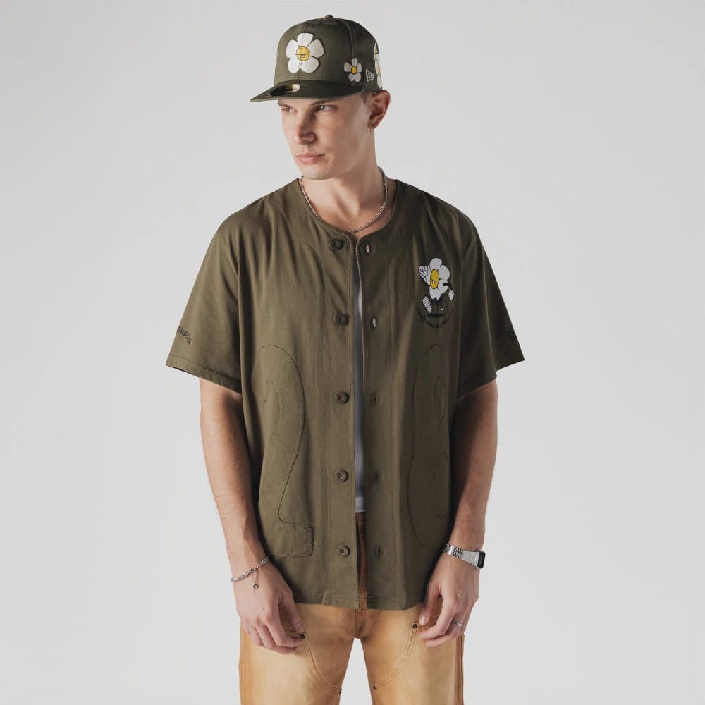 New Era x Rodrigo Roji Flower Green Jersey-zelvios