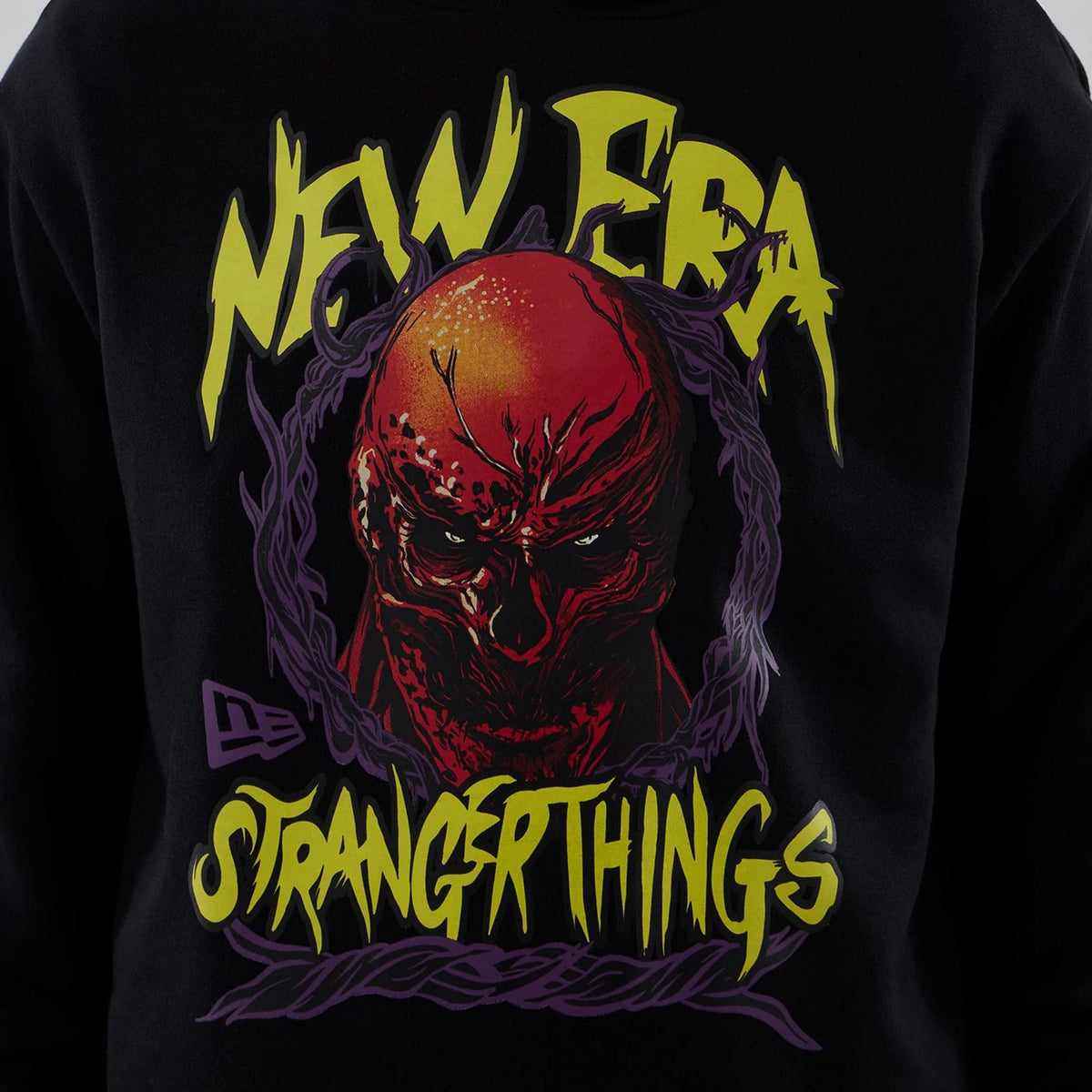 Stranger Things Black Oversized Pullover Hoodie-zelvios