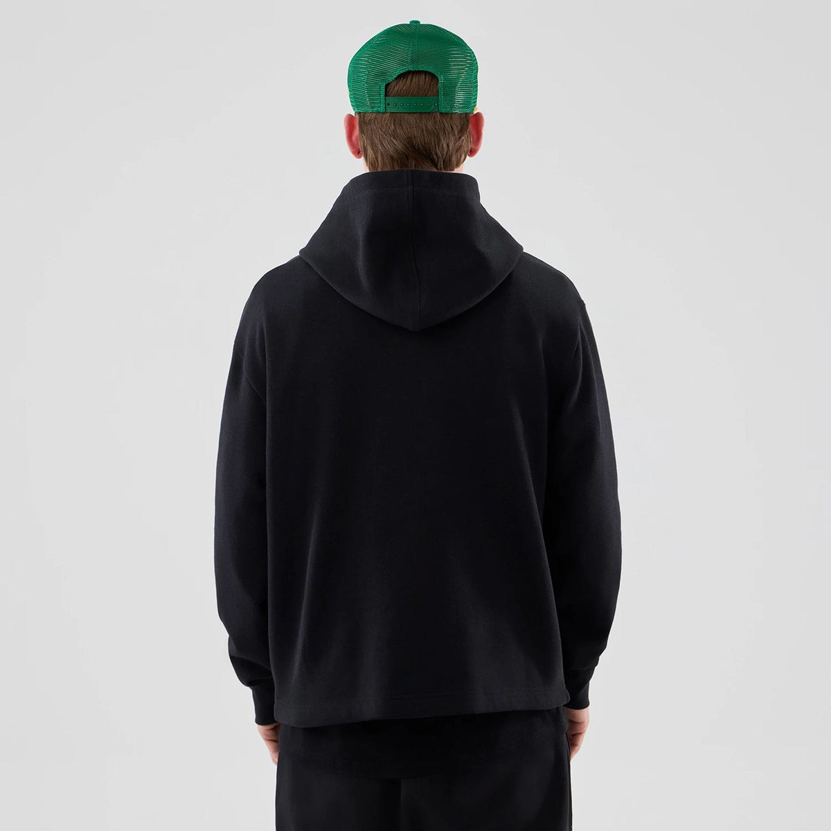 Stranger Things Black Oversized Pullover Hoodie-zelvios
