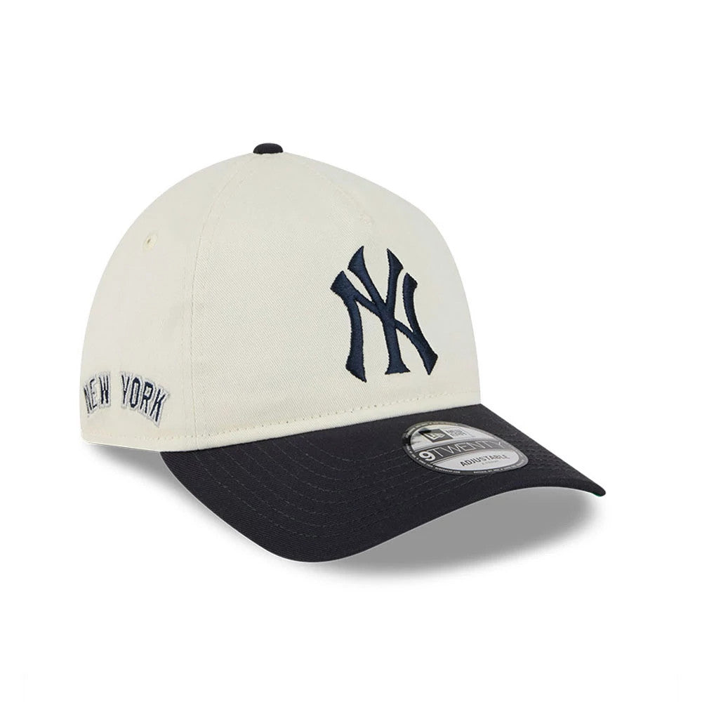 New York Yankees MLB Chrome White 9TWENTY A-Frame Adjustable Cap-zelvios