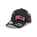 Chicago Bulls NBA All Over Black 9FORTY A-Frame Adjustable Cap-zelvios