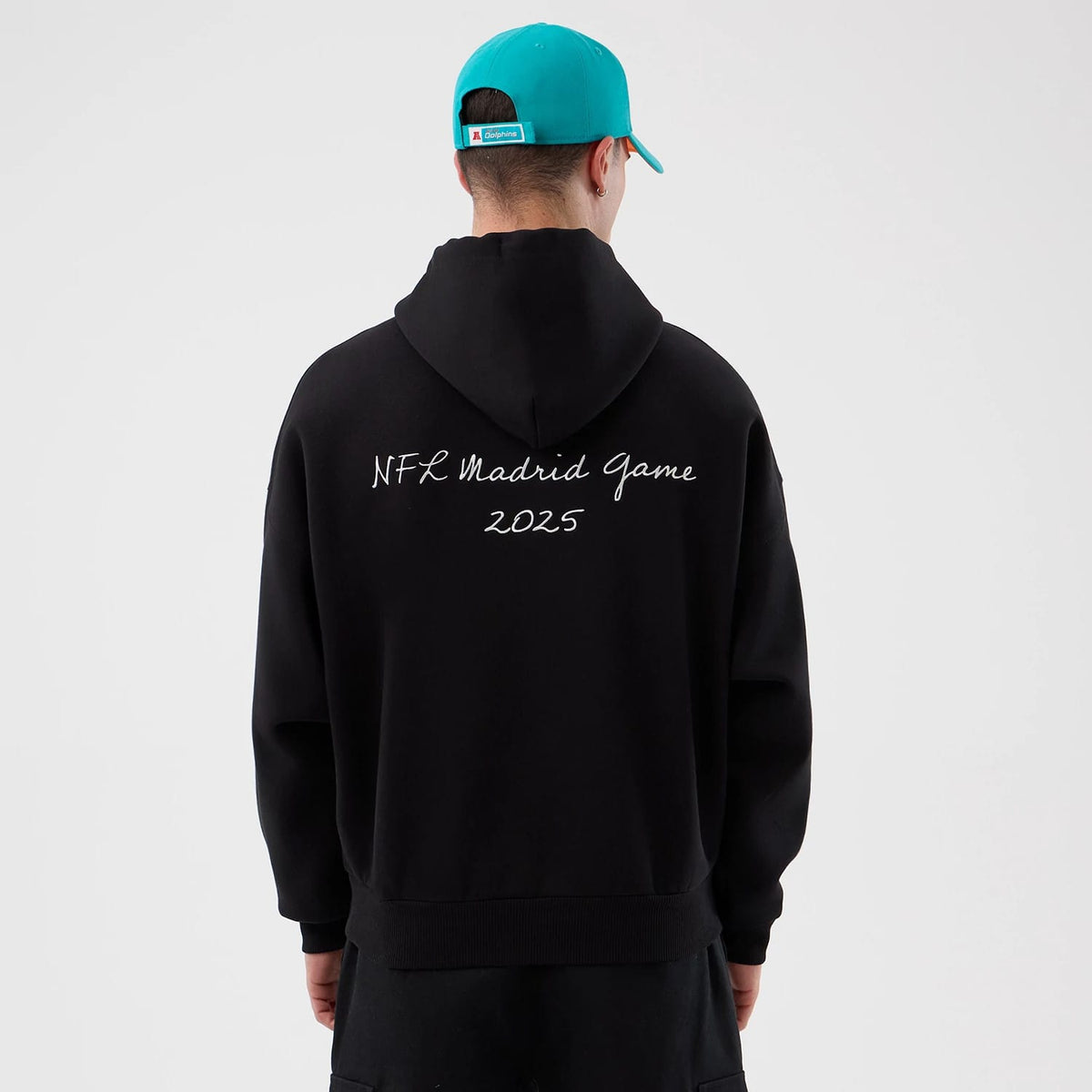 Miami Dolphins NFL International Series Games Black Pullover Hoodie-zelvios