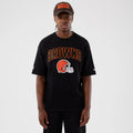Cleveland Browns NFL International Series Games Black Oversized T-Shirt-kentox