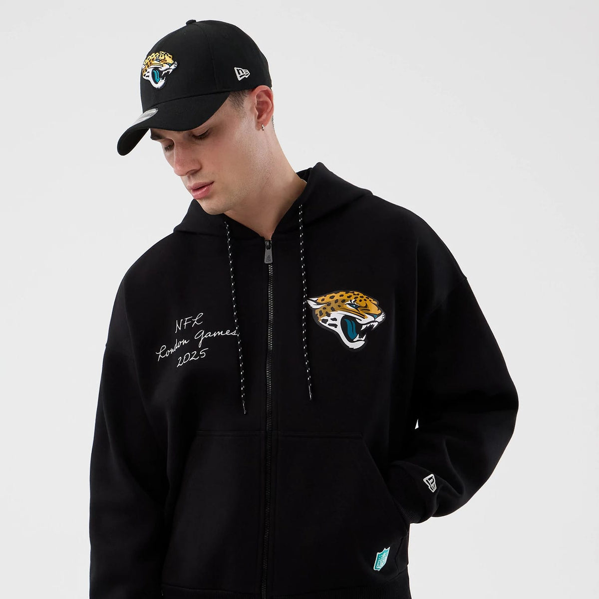 Jacksonville Jaguars NFL International Series Games Black Full Zip Hoodie-zelvios