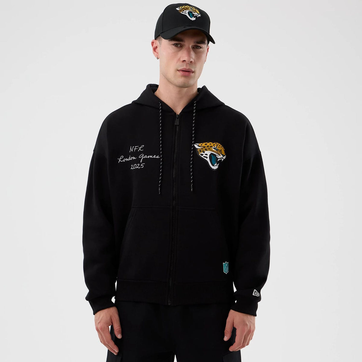 Jacksonville Jaguars NFL International Series Games Black Full Zip Hoodie-zelvios