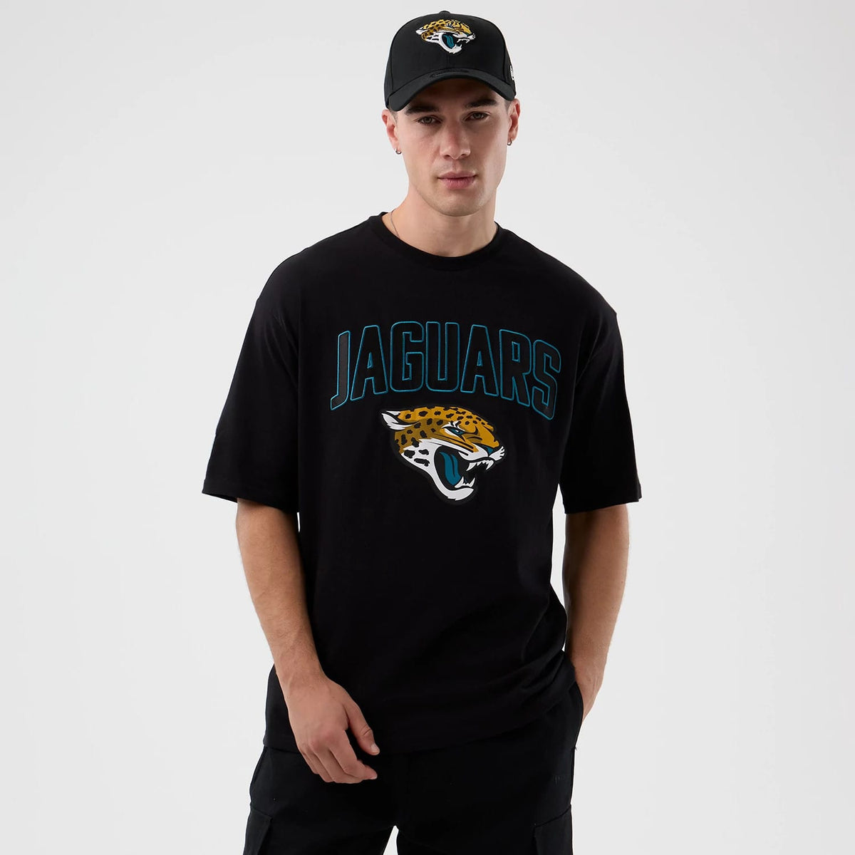 Jacksonville Jaguars NFL International Series Games Black Oversized T-Shirt-zelvios