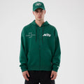 New York Jets NFL International Series Games Green Full Zip Hoodie-zelvios