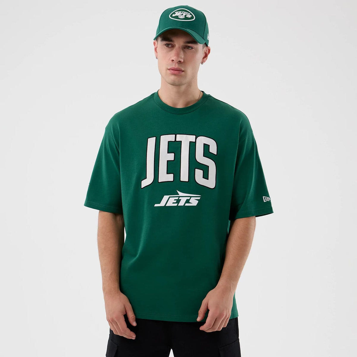 New York Jets NFL International Series Games Green Oversized T-Shirt-zelvios
