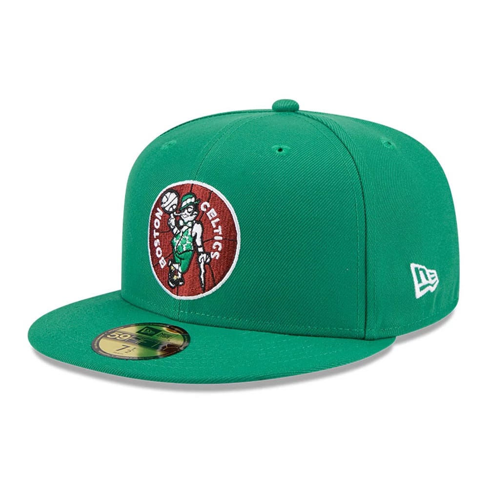 Boston Celtics NBA Hardwood Classic Green 59FIFTY Fitted Cap-zelvios