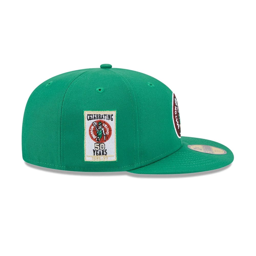 Boston Celtics NBA Hardwood Classic Green 59FIFTY Fitted Cap-zelvios