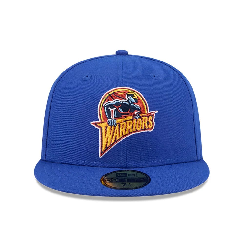 Golden State Warriors NBA Hardwood Classic Blue 59FIFTY Fitted Cap-kentox