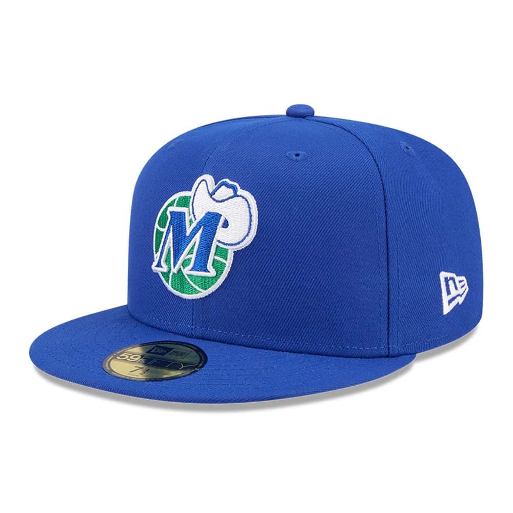 Dallas Mavericks NBA Hardwood Classic Blue 59FIFTY Fitted Cap-kentox