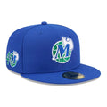 Dallas Mavericks NBA Hardwood Classic Blue 59FIFTY Fitted Cap-kentox