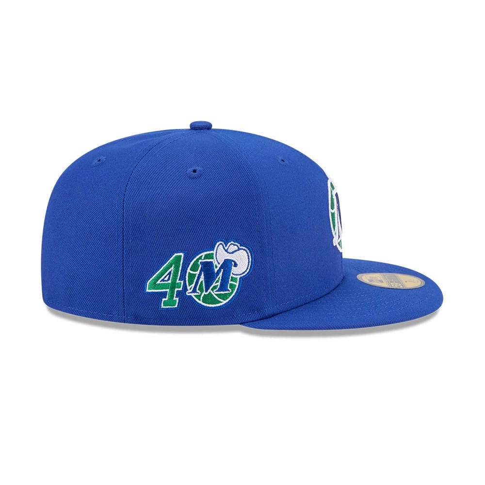 Dallas Mavericks NBA Hardwood Classic Blue 59FIFTY Fitted Cap-kentox