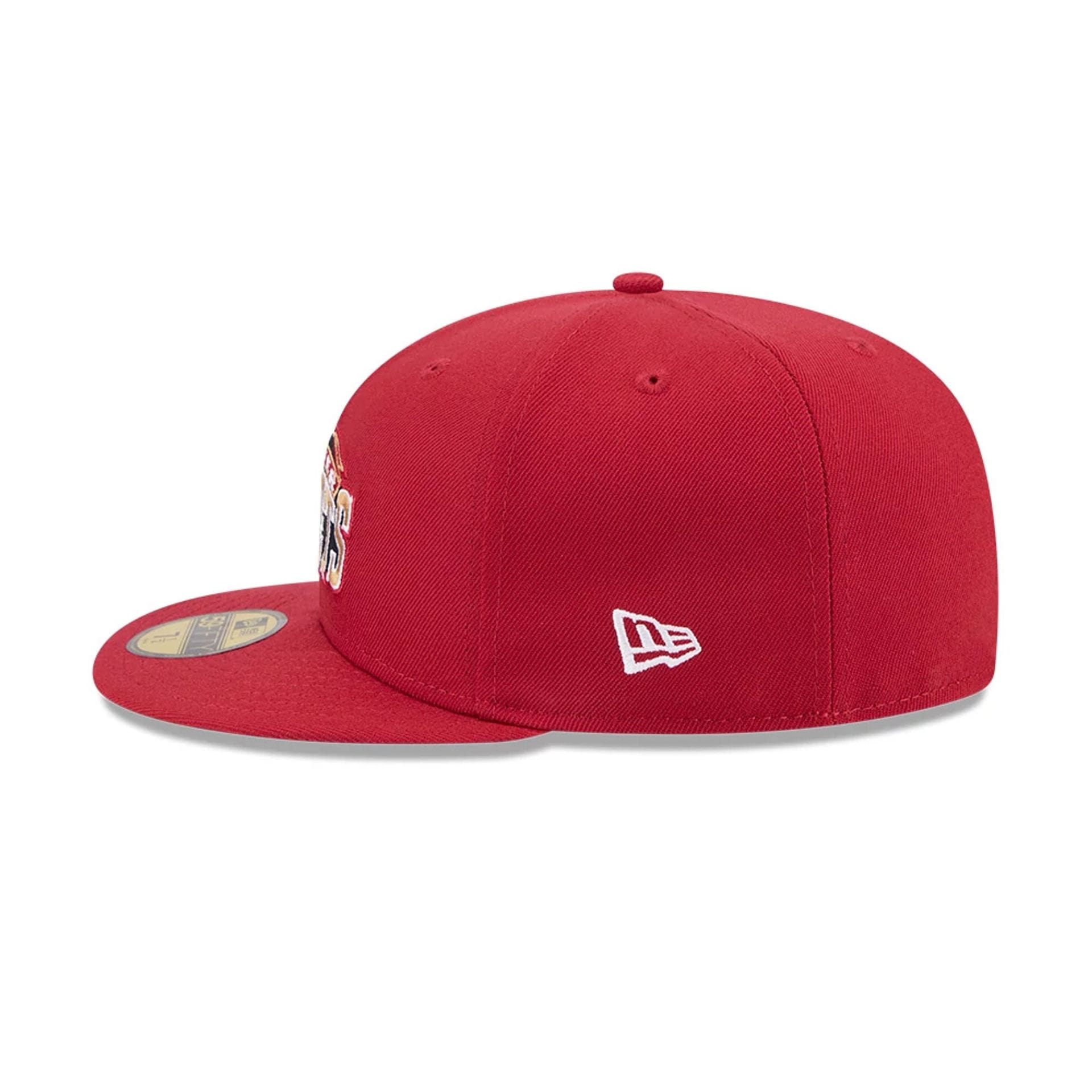Denver Nuggets NBA Hardwood Classic Dark Red 59FIFTY Fitted Cap-kentox